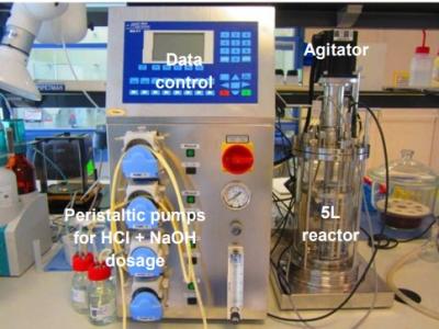 Biodegradable material for containment of wastes and metabolic resources