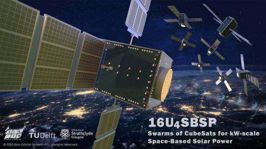 Swarms of CubeSats for kW-scale Space-Based Solar Power  (16U4SBSP)