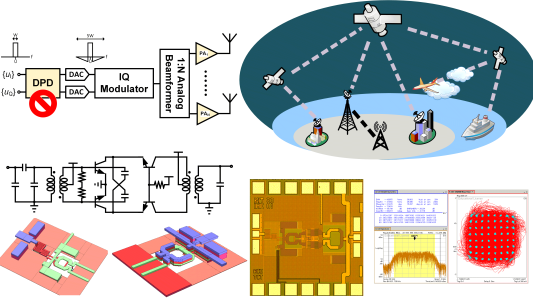 Demonstration of Power Amplifier Technology in SiGe BiCMOS and Novel  Reconfigurable Load Modulation Technique for Large-Scale Active Arrays