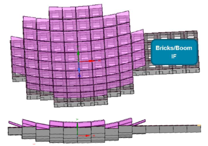 Preliminary design of on-orbit manufacturing of large antenna reflectors