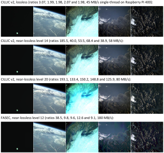 Versatile Data Compression Software For Sustained High-Throughput In-Orbit Data Acquisition